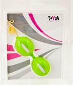 Зелёные вагинальные шарики на гибкой сцепке - фото 243620