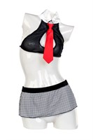 Надувная секс-кукла с реалистичной головой в костюме учительницы - фото 1333926