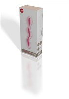 Розовый изогнутый фаллоимитатор Mr. Pink - 20 см. - фото 243730