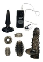 Чёрный вибронабор из 8 предметов - фото 243884 Чёрный вибронабор из 8 предметов - фото 243884