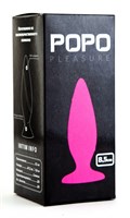 Розовая анальная втулка POPO Pleasure - 8,5 см. - фото 136655