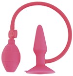 Надувная анальная втулка POPO Pleasure розового цвета - 10 см. - фото 136663