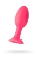 Розовая пробка POPO Pleasure со встроенным вовнутрь стальным шариком - 10,5 см. - фото 1358265