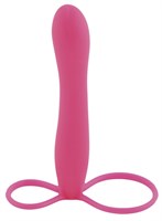 Розовая насадка на пенис POPO Pleasure для анальной стимуляции - 14,5 см. - фото 136671