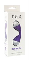 Фиолетовые виброшарики с сенсорным управлением Infinity - фото 243920