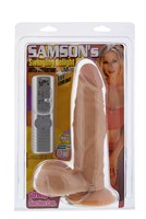 Реалистичный вибратор Samson - 20,2 см. - фото 136691