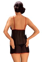 Прелестная сорочка-распашонка с контрастной оторочкой и бантом на лифе - фото 243960 Прелестная сорочка-распашонка с контрастной оторочкой и бантом на лифе - фото 243960