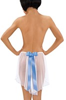 Трусики-стринг с имитацией юбочки с бантом - фото 244022