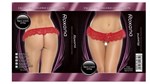 Открытые трусики-стринг с оборочками - фото 244037