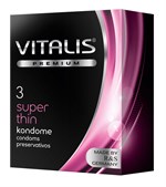 Ультратонкие презервативы VITALIS PREMIUM super thin - 3 шт. - фото 211944