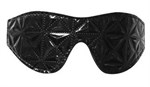 Чёрная маска на глаза с геометрическим узором Pyramid Eye Mask - фото 308722
