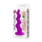 Лиловая анальная елочка Booty Passion с присоской - 15 см. 26297