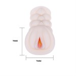 Рифленый мастурбатор-вагина 26315