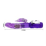 Фиолетовый вибратор Super Sex Rabbit - 21,5 см. - фото 191295