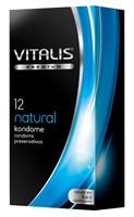 Классические презервативы VITALIS PREMIUM natural - 12 шт. - фото 212408