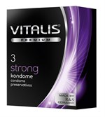 Презервативы с утолщенной стенкой VITALIS PREMIUM strong - 3 шт. - фото 11055