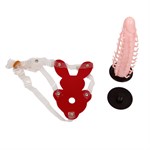 Женский страпон на ремешках - 16 см. - фото 244256 Женский страпон на ремешках - 16 см. - фото 244256