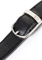 Кляп-крючок на чёрном кожаном ремешке - фото 280041