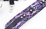 Пурпурный кружевной бондажный комплект  - фото 1389024