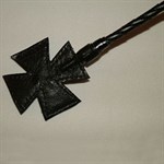 Короткий витой стек с наконечником-крестом - 70 см. - фото 138047