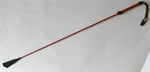 Длинный плетённый стек с наконечником-ладошкой и красной рукоятью - 85 см. - фото 138067