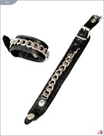 Декорированные цепочками узкие наручники - фото 1349210