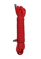 Красная нейлоновая веревка для бондажа Japanese rope - 10 м. - фото 256261