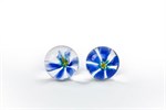 Вагинальные шарики TLC CyberGlass Ben Wa Balls Blue Blossom - фото 179911