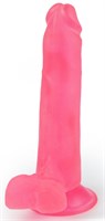 Розовый фаллоимитатор-реалистик на присоске - 16,5 см. - фото 1349853