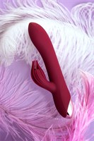 Бордовый вибратор-кролик Sangra - 20,5 см. - фото 1339328