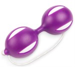 Фиолетовые вагинальные шарики с петелькой - фото 1339343