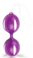 Фиолетовые вагинальные шарики с петелькой - фото 1339342