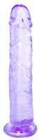 Фиолетовый фаллоимитатор Distortion - 18 см. - фото 1339400
