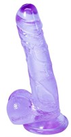 Фиолетовый фаллоимитатор Oxygen - 17,5 см. - фото 1339413