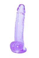 Фиолетовый фаллоимитатор Rocket - 19 см. - фото 1339420