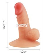 Телесный пенис-сувенир Universal Pecker Stand Holder - фото 1339490