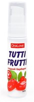 Гель-смазка Tutti-frutti со вкусом барбариса - 30 гр. - фото 34370