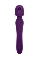 Фиолетовый универсальный стимулятор Kisom - 24 см. - фото 1339640