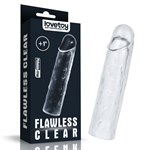 Прозрачная насадка-удлинитель Flawless Clear Penis Sleeve Add 1 - 15,5 см. - фото 1350039