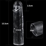 Прозрачная насадка-удлинитель Flawless Clear Penis Sleeve Add 1 - 15,5 см. - фото 1350040