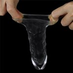 Прозрачная насадка-удлинитель Flawless Clear Penis Sleeve Add 1 - 15,5 см. - фото 1350043