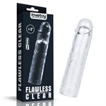 Прозрачная насадка-удлинитель Flawless Clear Penis Sleeve Add 2 - 19 см. - фото 1347863