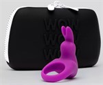 Фиолетовое эрекционное виброкольцо Happy Rabbit Cock Ring Kit - фото 1350070