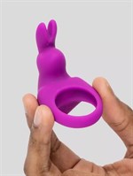 Фиолетовое эрекционное виброкольцо Happy Rabbit Cock Ring Kit - фото 1350073