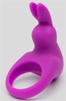Фиолетовое эрекционное виброкольцо Happy Rabbit Cock Ring Kit - фото 473881