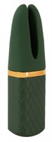 Зеленый вибратор Luxurious Split Tip Vibrator - 13,1 см. - фото 1340554