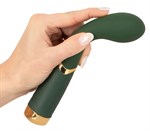 Зеленый стимулятор точки G Luxurious G-Spot Massager - 19,5 см. - фото 1350077