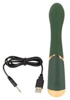 Зеленый стимулятор точки G Luxurious G-Spot Massager - 19,5 см. - фото 1350078