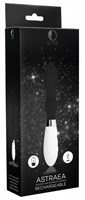 Черный вибратор Astraea с узеньким кончиком - 20,8 см. - фото 1417988