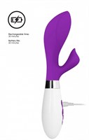 Фиолетовый вибратор-кролик Achelois - 21,8 см. - фото 1417991